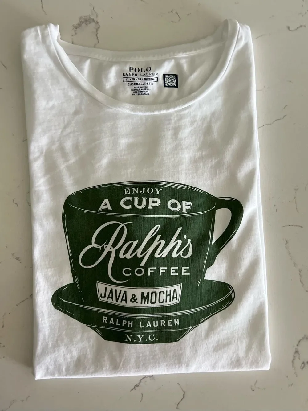 Polo Ralph Lauren  Custom Slim Fit Ralph's Coffee T-Shirt size XL